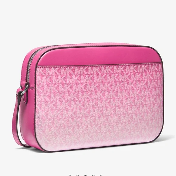 Michael Kors Jet Set Item Large Ombré EW Signature ZP Chain XBody Logo Crossbody - Picture 3 of 14